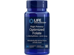 Suplemento Alimentar LIFE EXTENSION Folato Otimizado De Alta Potência (30 cápsulas vegetais)