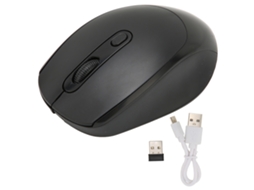 Rato Sem Fio LAXISCREED, 2.4GHz, escuro, recarregável