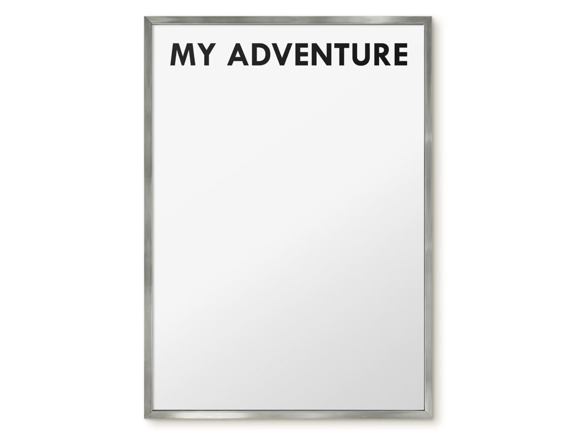 Quadro magnético de parede Minha aventura para o quarto Espelharte (50x70 cm)