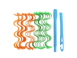 2026 kit de Rizos Espirales para Pelo Largo Extra Diy Rodillos de Plástico para Mujeres Chicas 25cm 18pcs