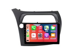 Auto Rádio Carro Bluetooth Autoradio 8GB RAM 128G ROM CarPlay Navegação GPS Ecrã Táctil RoverOne para Honda Civic Hatchback 2006-2012  