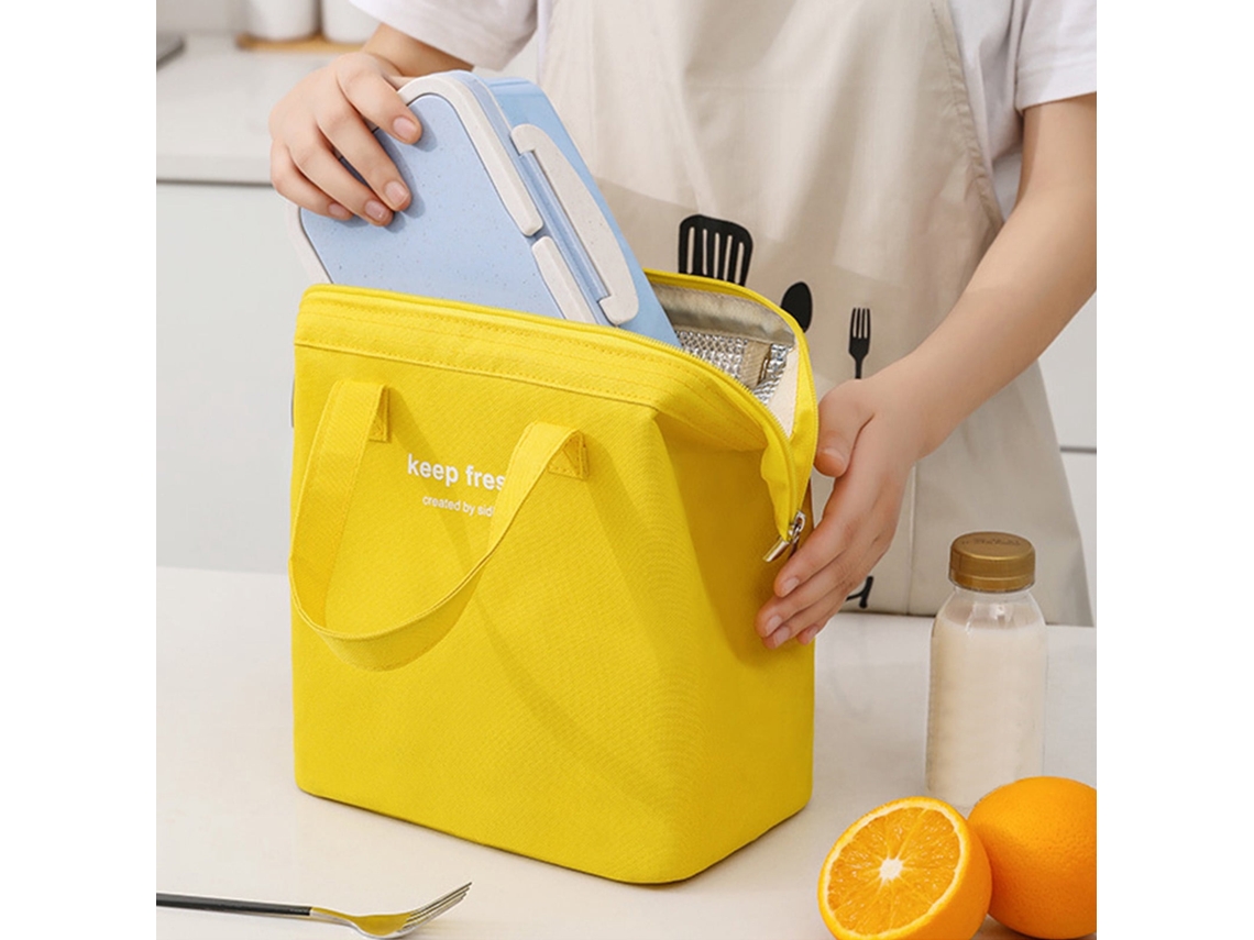 Saco De Almoço Térmico De Grande Capacidade - Lancheira Portátil De Moda Para Estudantes E Trabalho