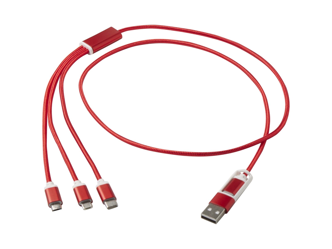 Cable De Carga 5 En 1 De Aluminio Reciclado "versatile"