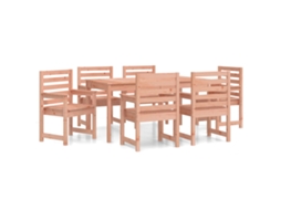 Maison Exclusive - 7 Pcs Conj. Jantar P/ Jardim Madeira De Douglas Maciça