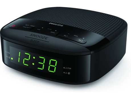 rádio relógio despertador abajur powerpack