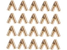 Conjunto De 20 Latão Para Conectar Caixas Joias E Madeira, Φ4×25mm
