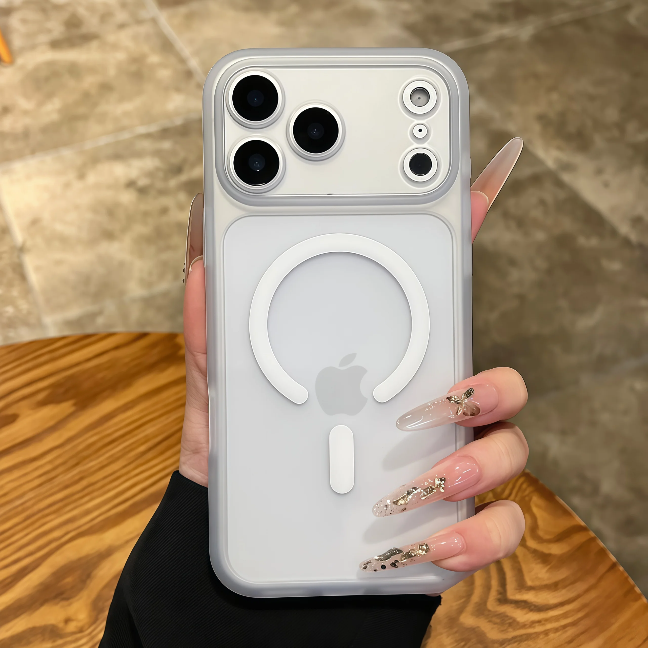 (iphone 17 Pro) Capa Protetora Magnética Removível Para A Câmera, Resistente A Choques E Impactos.