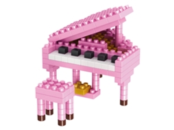 Ats bloques de Construção Mini Instrumentos Musicais Infantil Brinquedos Piano Rosa Lembranças de Festa