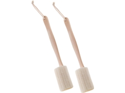 Lurelia Conjunto De 2 Buchas Vegetais De Banho Para Duche, Bucha Vegetal, Cabo Longo E Cerdas Macias, Uso Diário Essencial