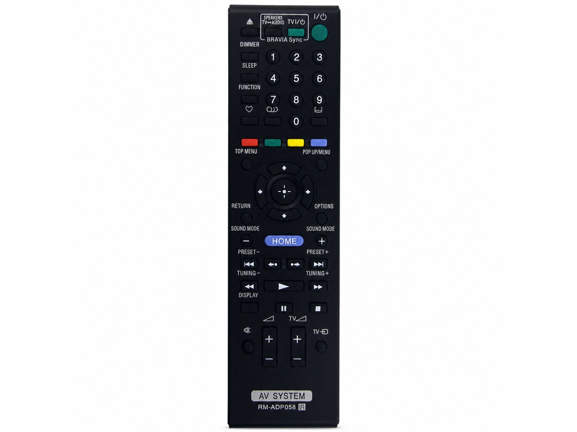 Comando À Distância De Substituição Compatível Com Sistema Av Sony Rm-adp058