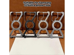 Black2026 For Samsung S25u Metal Bezel-less Skeleton Half Wrap Phone Case