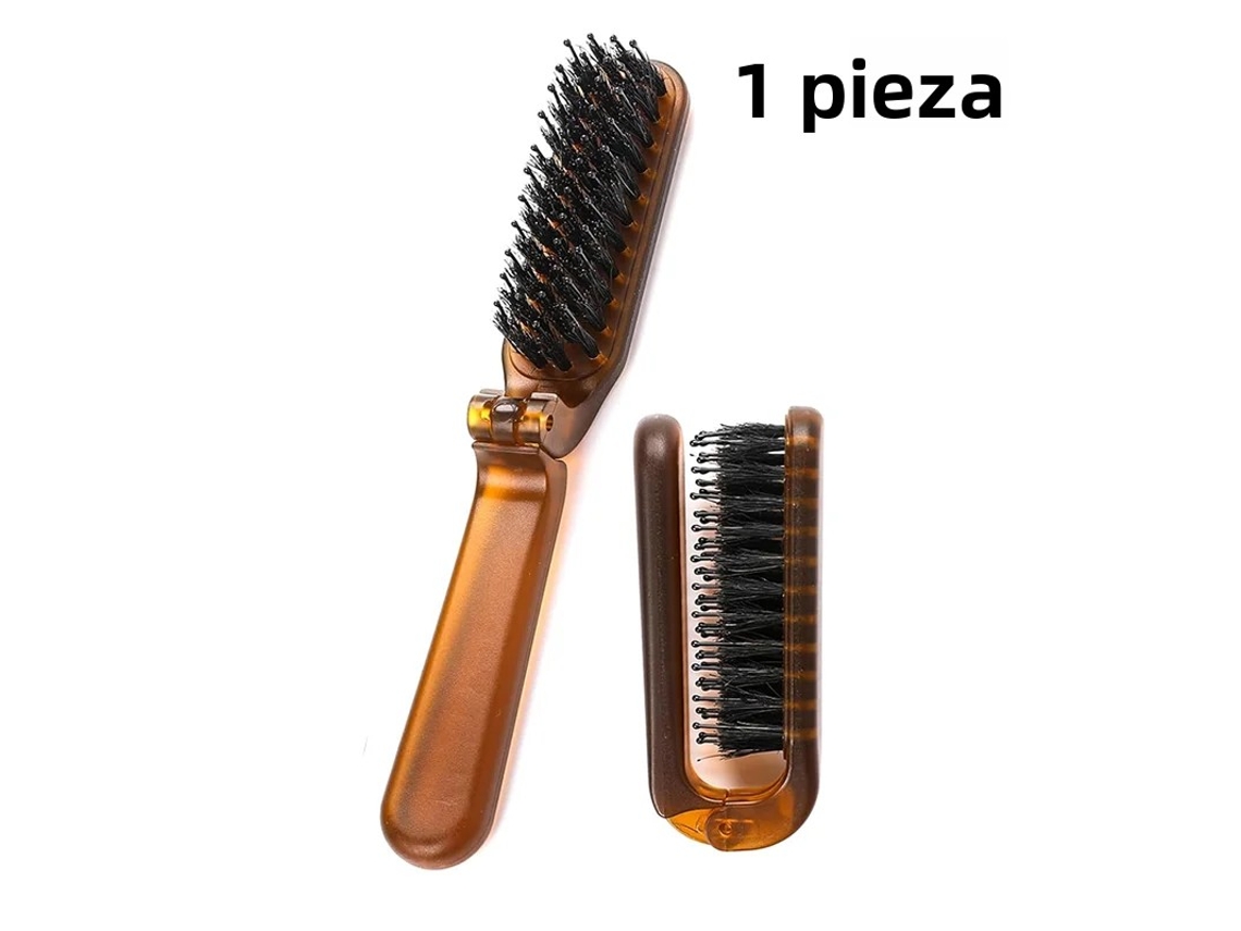 Escova de Cerdas Únicas, Cor Âmbar, com Bolso, Escova de Massagem Macia MDUG (estilo 1)