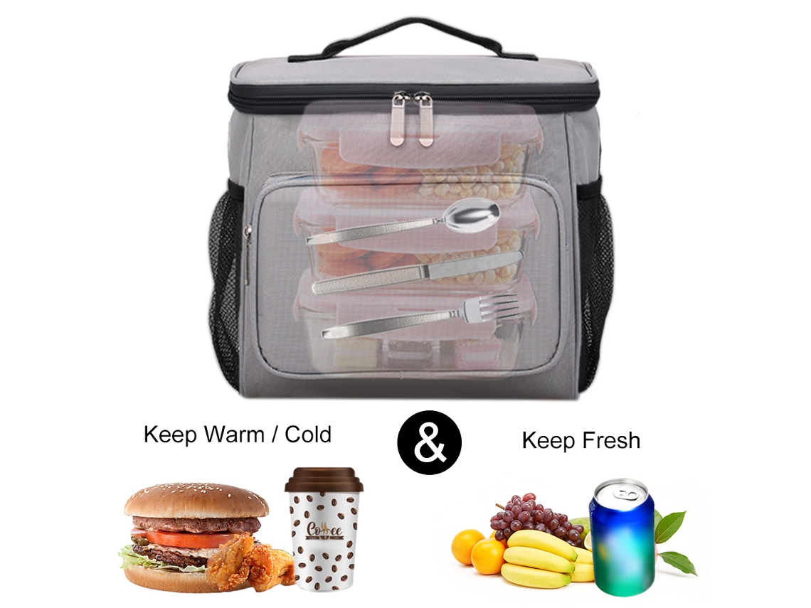 Bolsa Térmica Para Almoço Com Correia Ajustável, Impermeável E Elegante, Bolsa Geladeira Para Adultos E Crianças