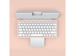 Teclado Bluetooth dobrável multidispositivo Slowmoose com touchpad, teclado sem fio recarregável com touchpad, capa dobrável para iPad e PC