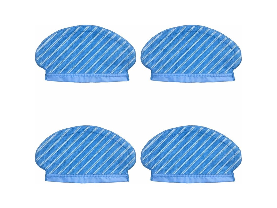 Conjunto de 4 Panos Limpeza para Aspirador Robô Ecovacs Deebot Ozmo 950 920 Triomphe BRILVIBERA