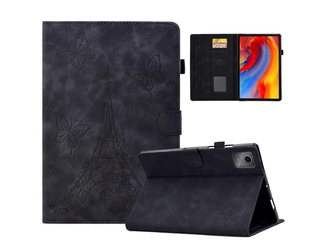 Capa De Couro Com Relevo Tower Para Tablet Lenovo Tab M11 / Xiaoxin Pad 11 2024