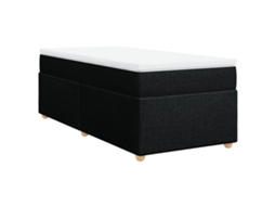 Cama com Molas/colchão 90x200 Cm Tecido Preto MAISON EXCLUSIVE