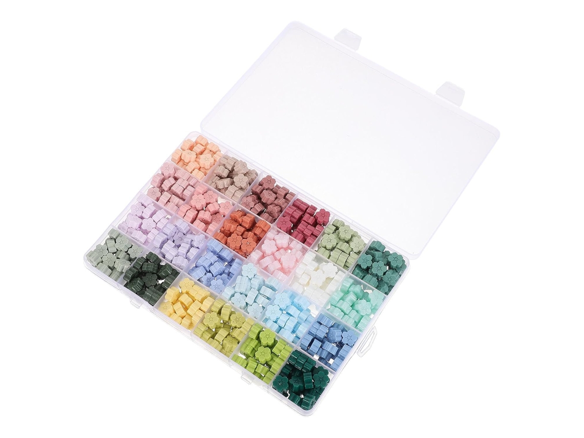 Grânulos de cera Iplusmile com aparência vintage para selagem rápida de envelopes pequenos e compactos, ideais para