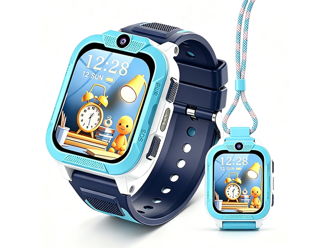Relógio Smartwatch Crianças Blackview 1.85'' Ip68 Nano-sim - Azul
