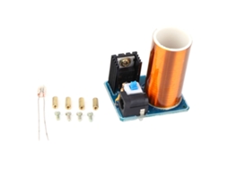 Kit DIY de bobina Tesla mini com módulo LED de chama remota 12v | S/MARCA
