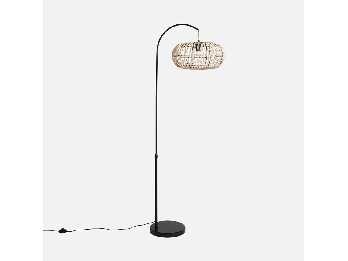 Candeeiro De Chão Interior Rattan Natural, 170cm, Natural Sweeek