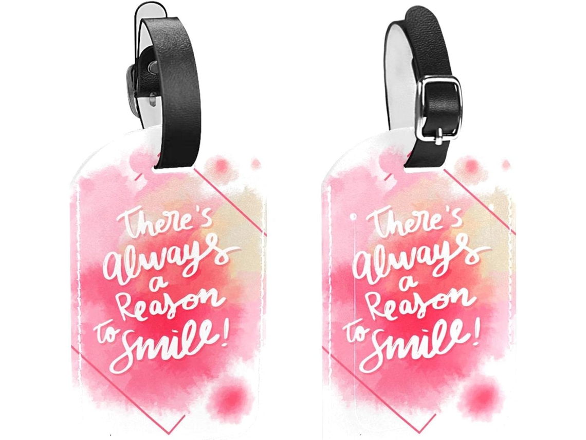 Conjunto De 2 Etiquetas Malas Viagem Masculinas Letras Motivacionais Desenhadas À Mão Material Pu Bagagem