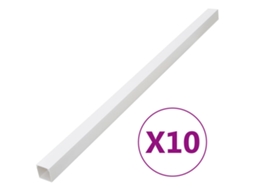 Vidaxl Calhas Para Cabos 100x60 Mm 10 M Pvc