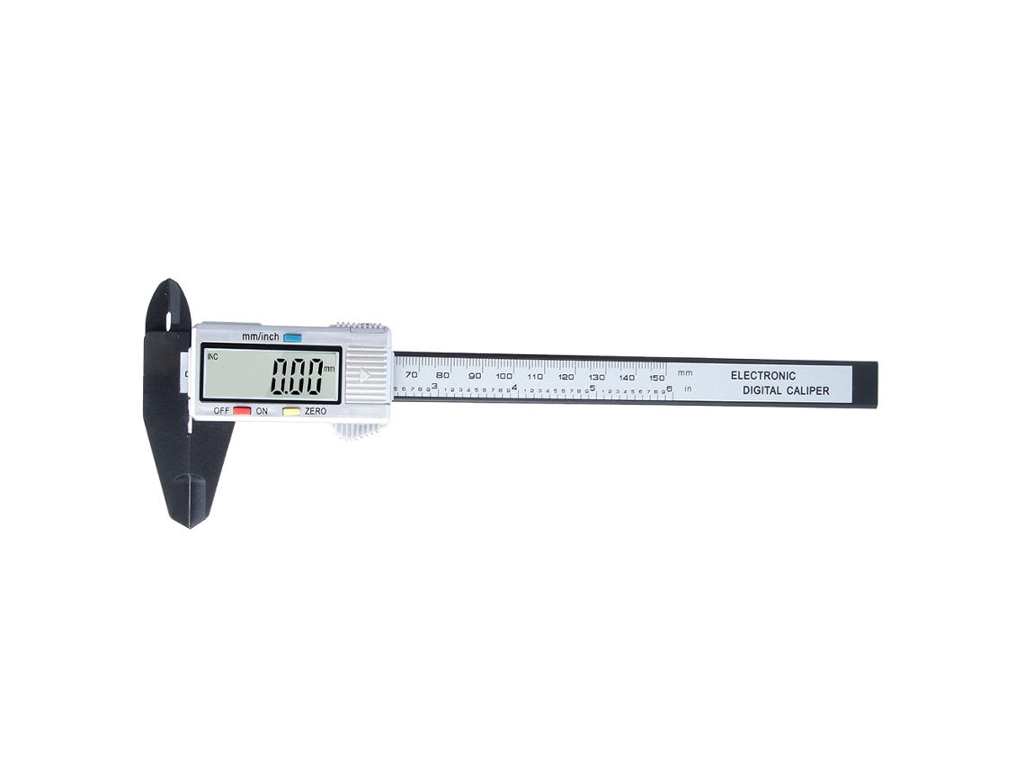 Pie De Rey Digital De Vernier Portátil De Plástico 0-150mm, Regla Electrónica Soporta Mm/pulgadas