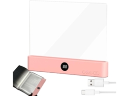 Luminária De Leitura Fina E Recarregável – Painel Led 3 Cores