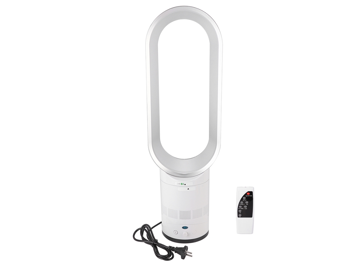 Ventilador Sem Lâmina Portátil Mesa Prateado Worten