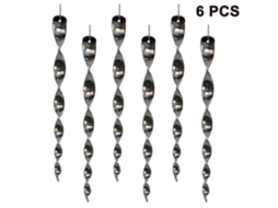 Conjunto De 6 Peças Repelentes De Pássaros Em Metal, Reflexivos, Ideais Para Proteger Jardins E Varandas