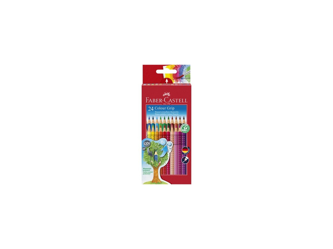 Lápis de Aquarela Grip, Caixa com 24 Unidades AQUAFORGE