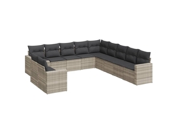 Garden Sofa Set, Garden Sofa Sets Vidaxl Cinzeto Rattan / Vime (n/a)