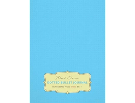 Livro Large 85 x 11 Dotted Bullet Journal Sky Blue 10 Hardcover 245 Numbered Pages de Blank Classic (Inglês - Capa Dura)