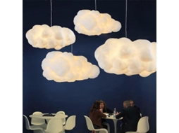 Lâmpada Nuvem 3d Simulação Decorativa Com Fio De Seda Química E E27/e26, Ideal Para Ambientes Românticos