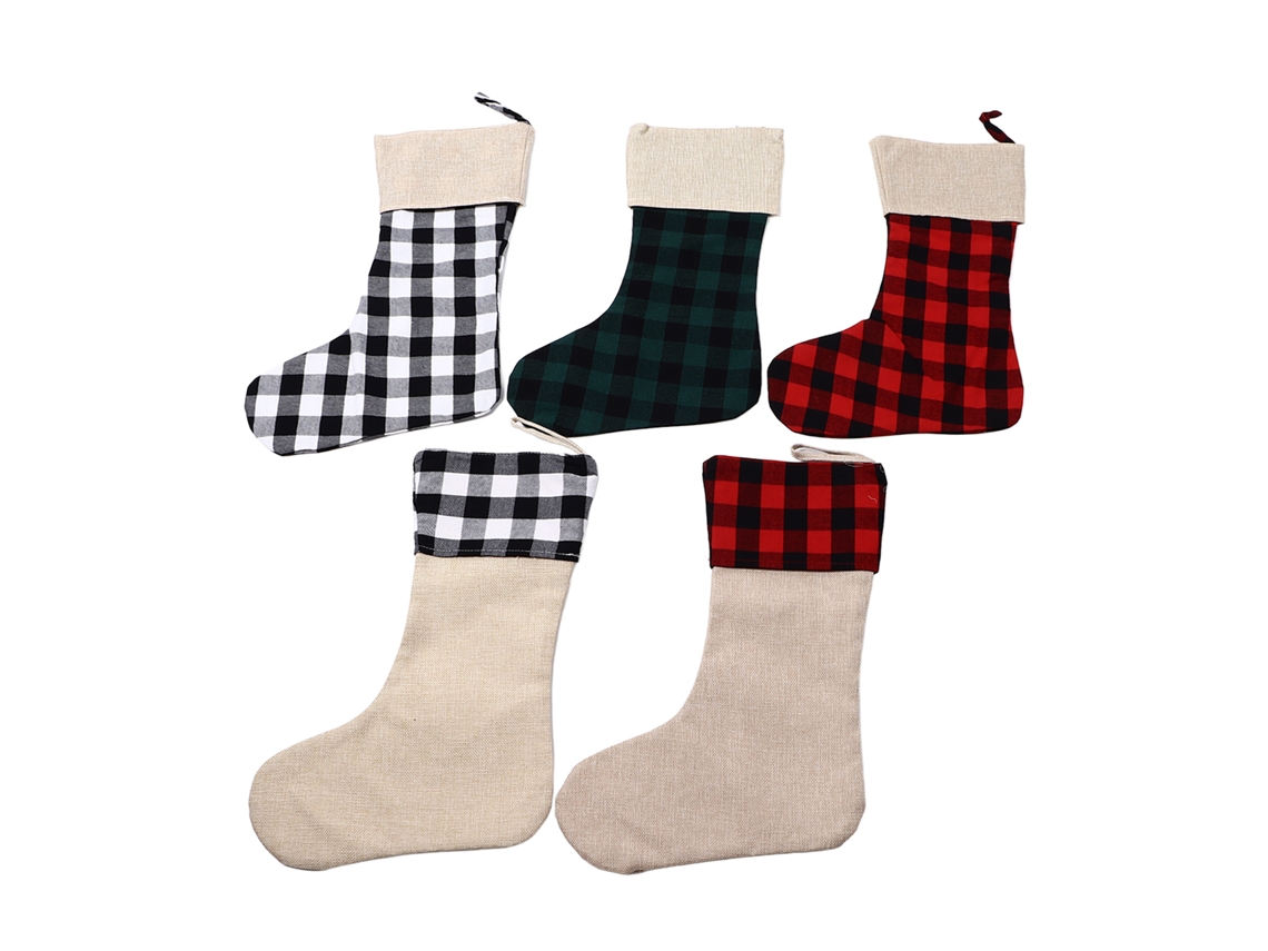 Meia de Natal Decorativa 5pcs para Árvore Chiminea Escadas