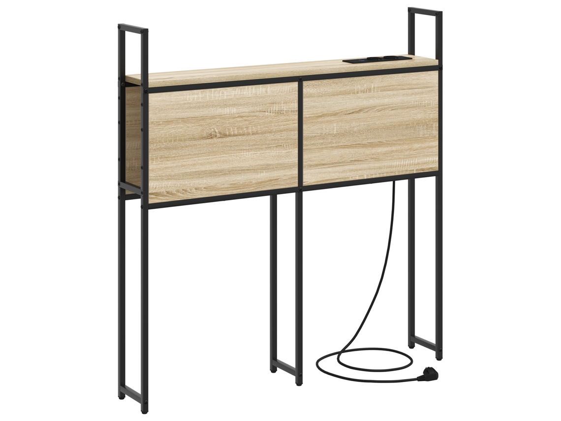 Conjunto 1 Cabeceira De Armazenamento Vidaxl Castanho Derivados De Madeira (98 Cm)