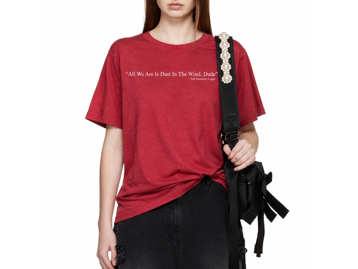 Rockinstone Bill And Ted Dust Heather Red Adult T-shirt Size:xl