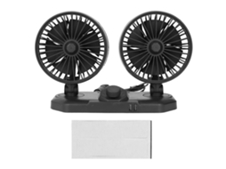 Ventilador Laxiscreed De Cabeça Dupla Universal Com Usb Dupla E Oscilação Para Caminhões 24v