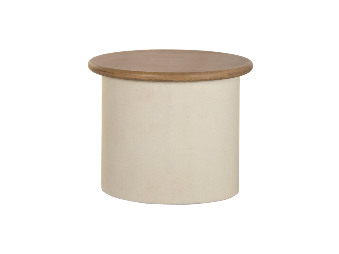 Mesa Lateral em Mdf Cor Creme, 60x40x50cm ALEXANDRA HOUSE LIVING