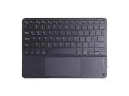 Teclado Sem Fio Bluetooth com Touchpad Recarregável USB Multitouch para PC e Laptop