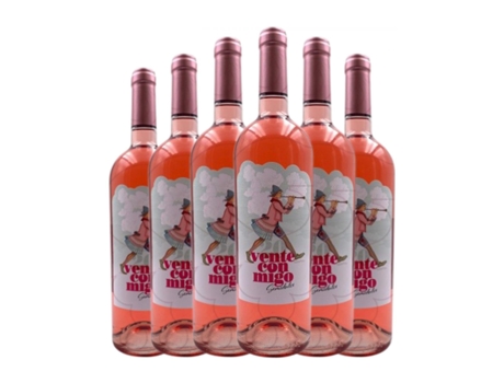 Vinho rosé VALLOBERA Vente Conmigo Semi-seco Semi-doce Jovem (0.75 L - 6 Unidades)