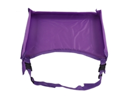 Mesa De Carro Para Crianças, À Prova Dágua, Estável, Macia, Ajustável, Bandeja De Armazenamento Para Viagem De Criança, Roxa Brilvibera