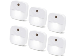 Plug In De Luz Noturna De 6 Pacotes Luzes Noturnas Led Brancas Com Sensor Inteligente Do Crepúsculo Ao Amanhecer Plug In Em Luzes Noturnas Bestvite