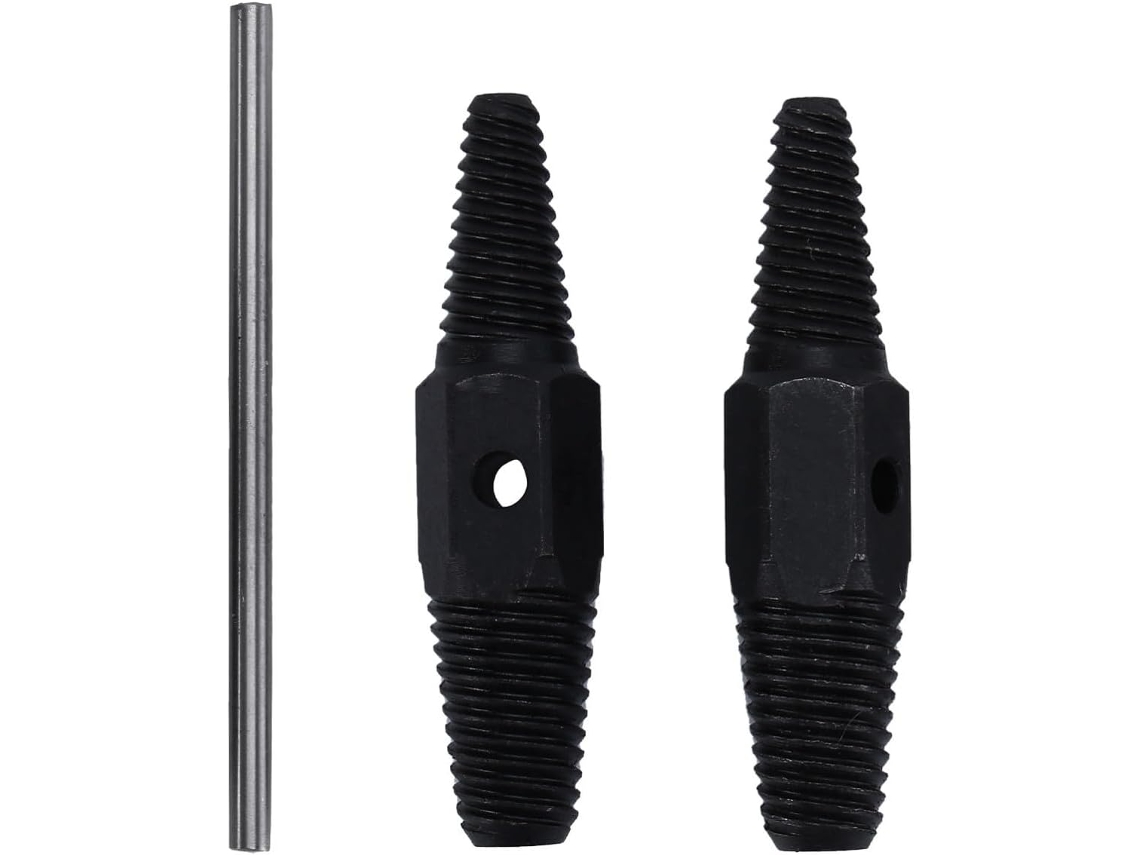Extrator De Rosca Tubo Quebrado Com Cabeça Dupla Inoomp, Aço Carbono, Fácil De Segurar E Com Acabamento Polido, Ideal