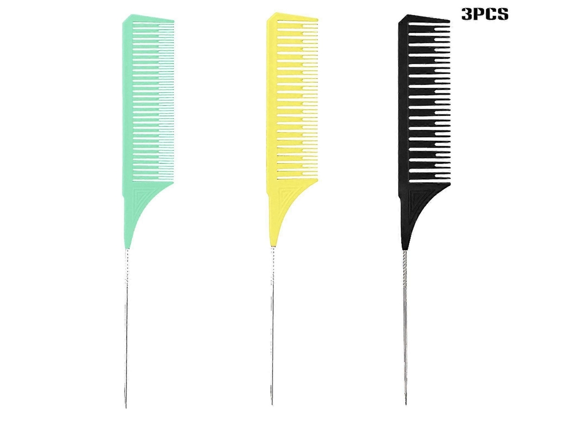 Tamanhos De Pente De Laço Escovas De Tintura De Cabelo Profissional Antiestático Pente De Dentes De Cabeleireiro Brilvibera