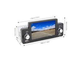 Danu rádio Estéreo Carro 5 Polegadas Mp5 Player com Mirror Link Bluetooth 5.1 Controle Volante Tela Touch para Android Auto