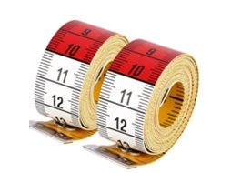 Fita Métrica Dupla Face Para Alfaiate, 1,5 M (60 Polegadas), Réguas Para Tecido (2 Unidades), Macia