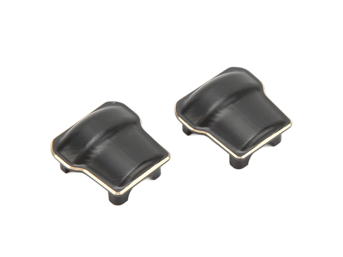 2pcs Capa De Caixa De Engrenagens De Latão Preta Anti-óxido Para Traxxas Trx4m 1/18 Carro Rc