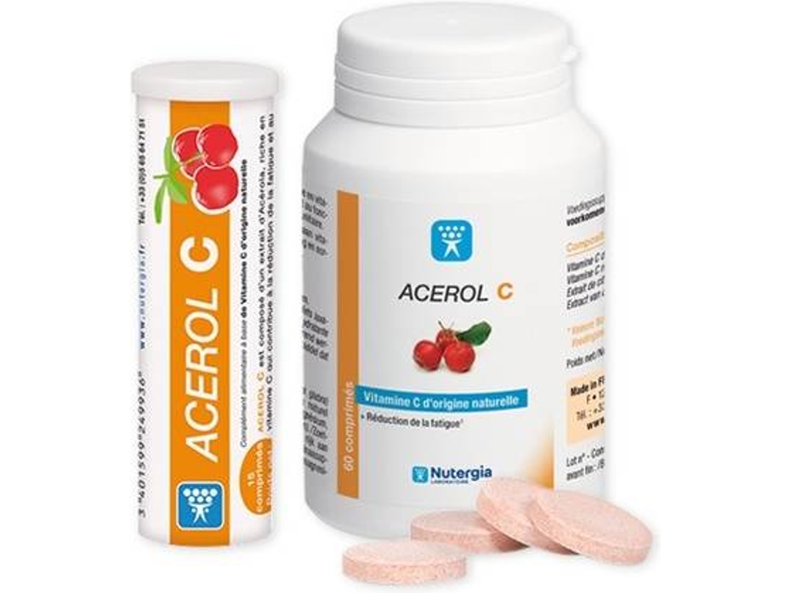 Suplemento Alimentar NUTERGIA Acerol C (15 comprimidos)